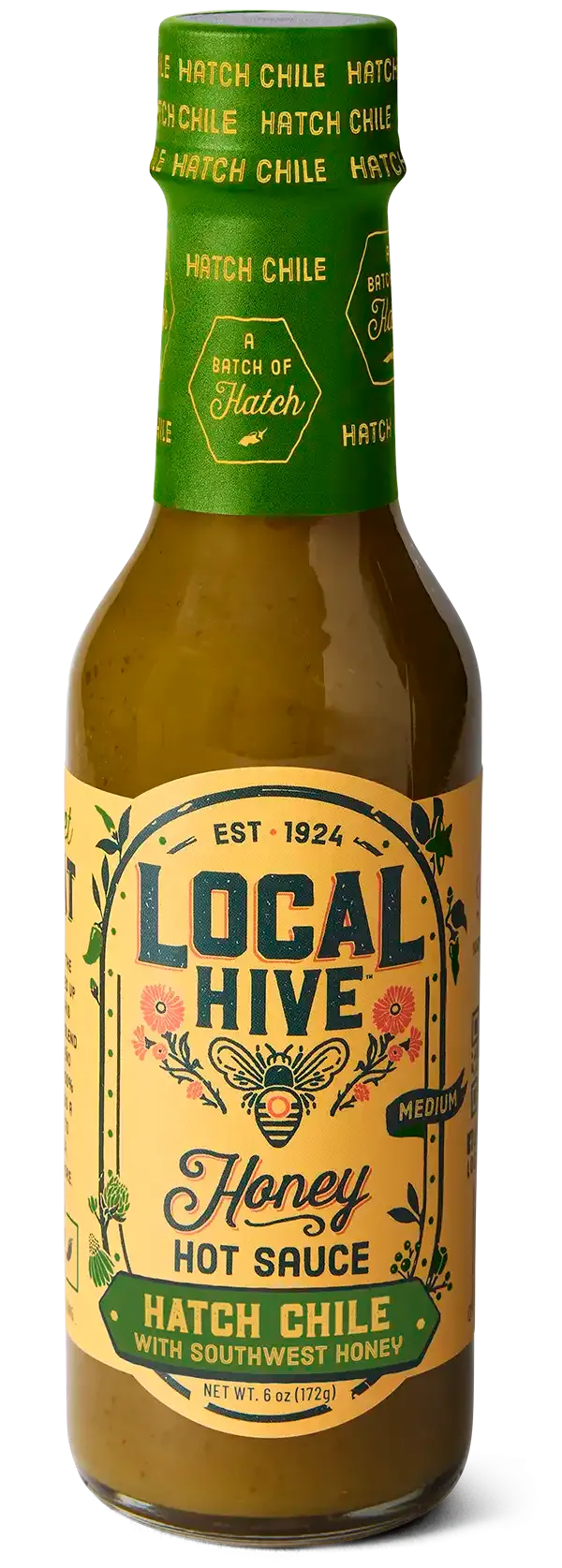 Local Hive Hatch Chile Honey Hot Sauce bottle