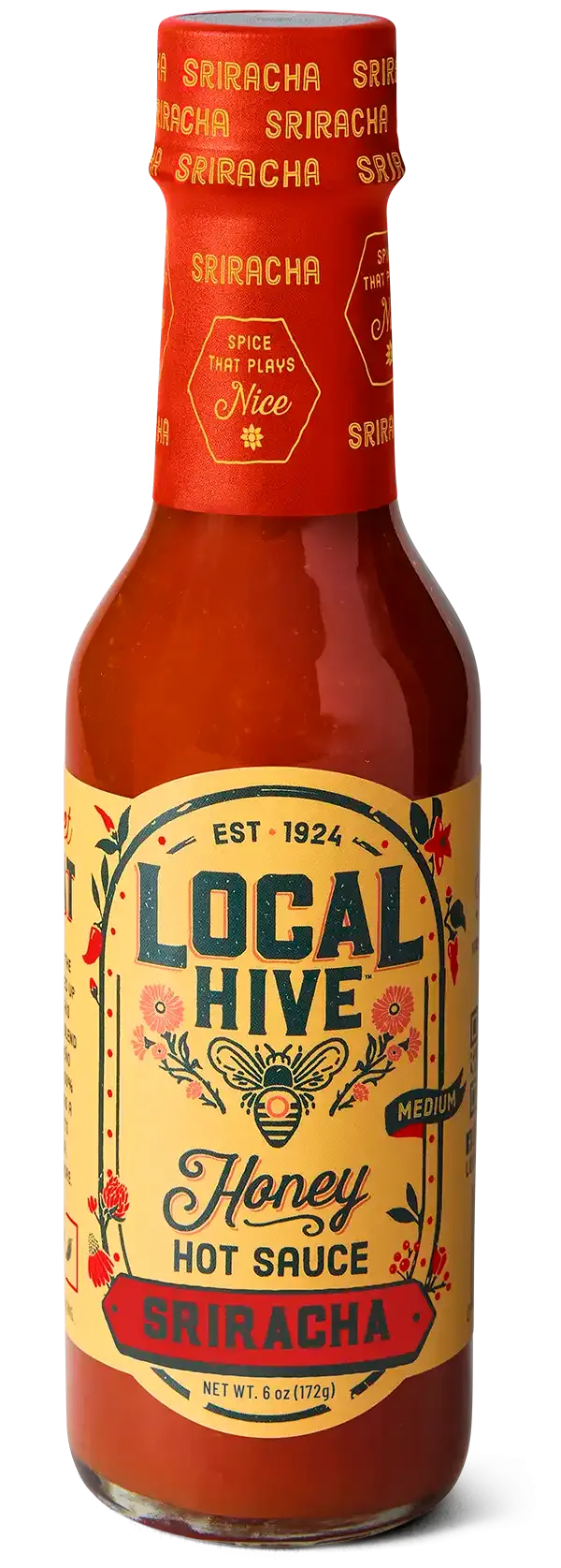 Local Hive Sriracha Honey Hot Sauce bottle